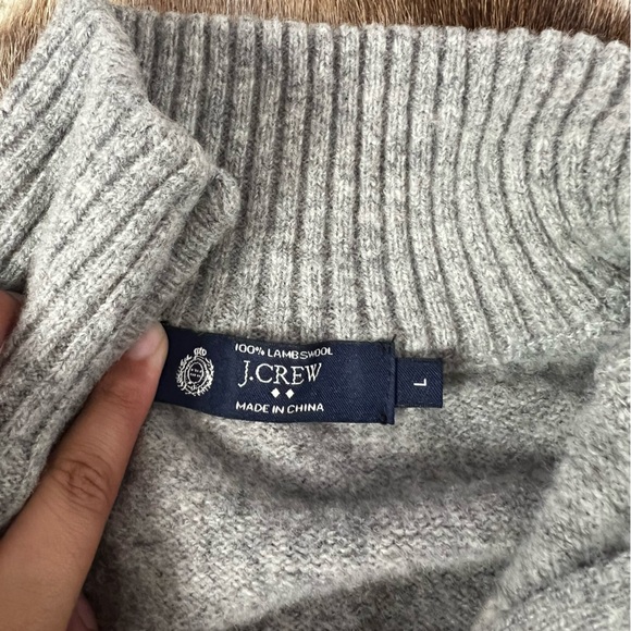 J.Crew Quarter Zip Up 100% Lambswool - Picture 2 of 2